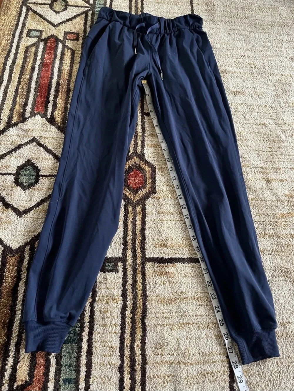 Lululemon On The Fly Joggers Blue Womens Size 2 Activewear Athleisure Athletic